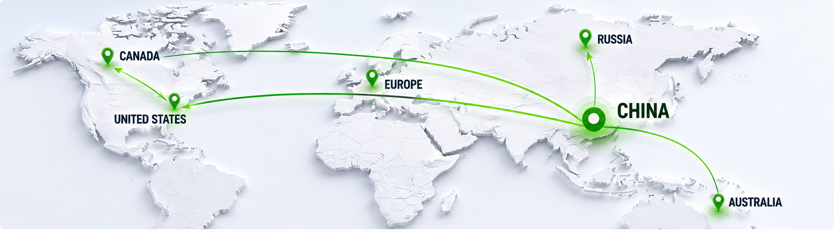 RCVE Hunting Blind Global Partners Distribution Map for OEM Manufacturing Worldwide